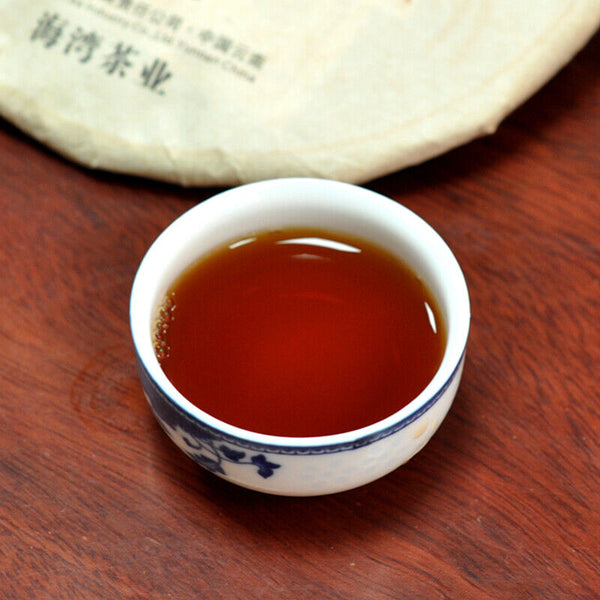 HelloYoung Yi Dai Zong Shi * Haiwan Old Comrade Premium Ripe Pu'er Shu Puer Tea 357g