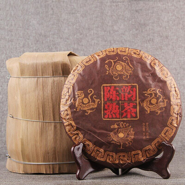 HelloYoung Year Old Ripe Puer Tea Yunnan Menghai Chen Yun Ancient Shu Puer Tea 357g