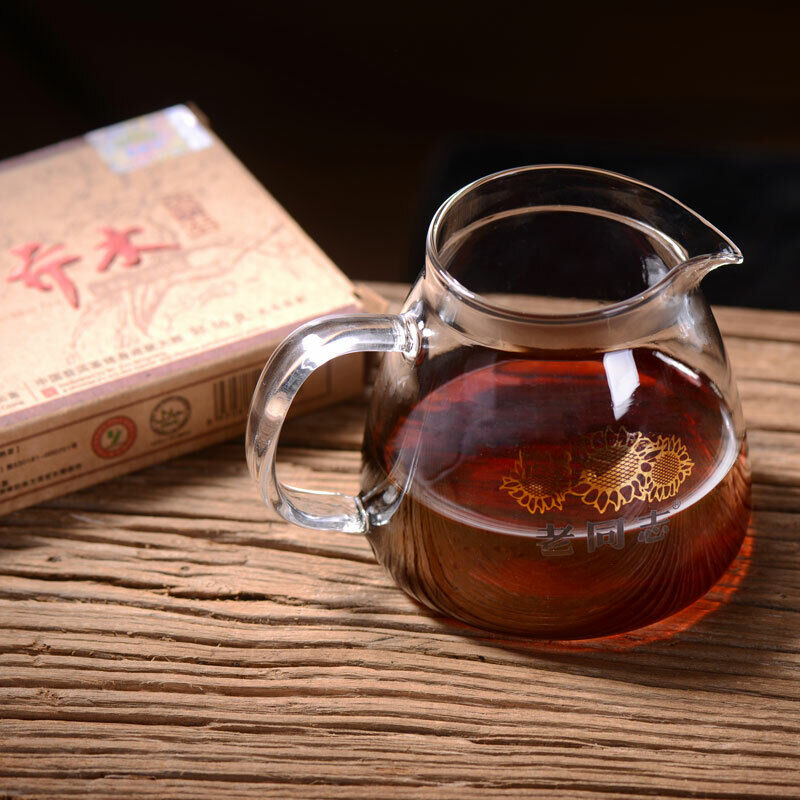 HelloYoung Haiwan Old Tree Tea Puer Tea "Lao Shu Qiao Mu" Pu-erh Ripe Pu Er Brick 250g