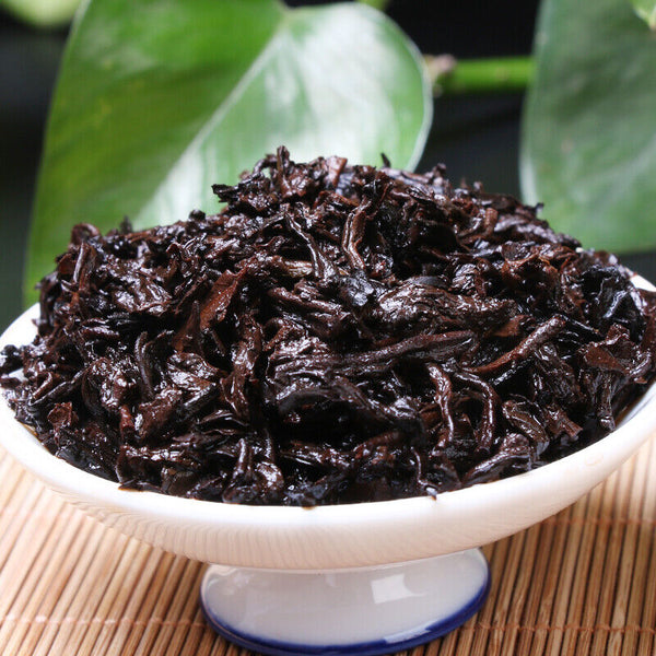 HelloYoung Langhe Pu'er Ripe Tea High Mountain Premium Palace Golden Bud Cake 357g