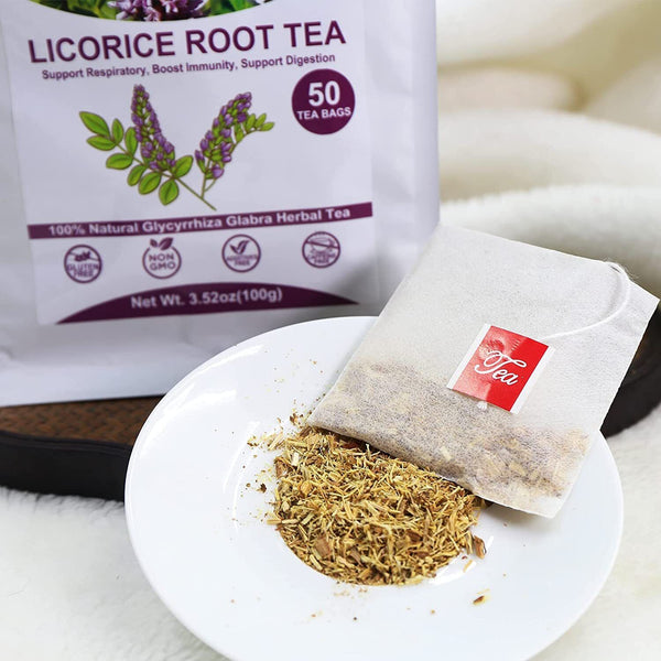 HelloYoung TEARELAE Licorice Root Tea 2g x 50 Count Pure Natural Herbal Tea Bag