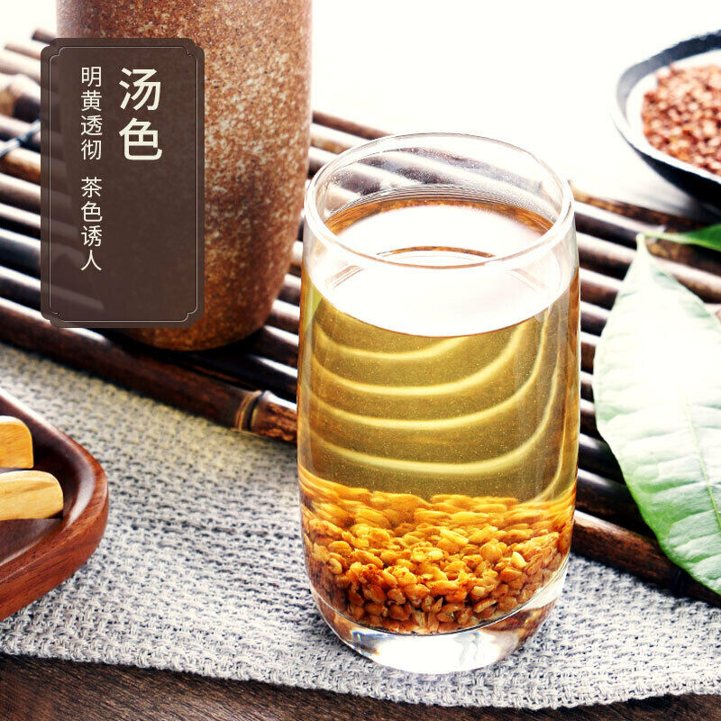HelloYoung Healthy Tea Authentic Hei Ku Qiao Black Tartary Buckwheat Tea 北京同仁堂黑苦荞茶 7g*39袋 Main image
