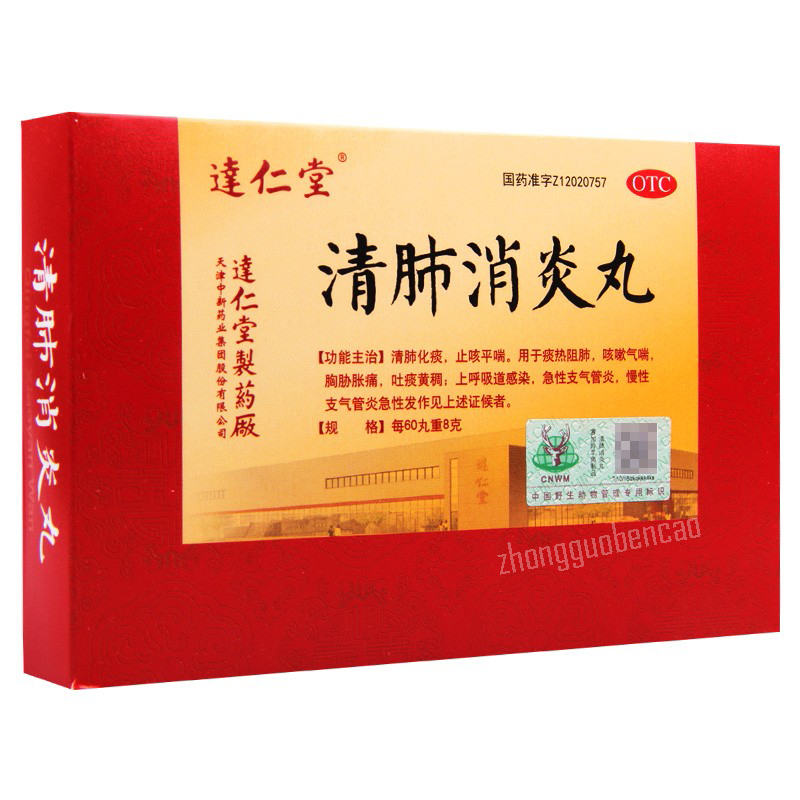 达仁堂清肺消炎丸 Darentang Qingfei Xiaoyan Wan Main image