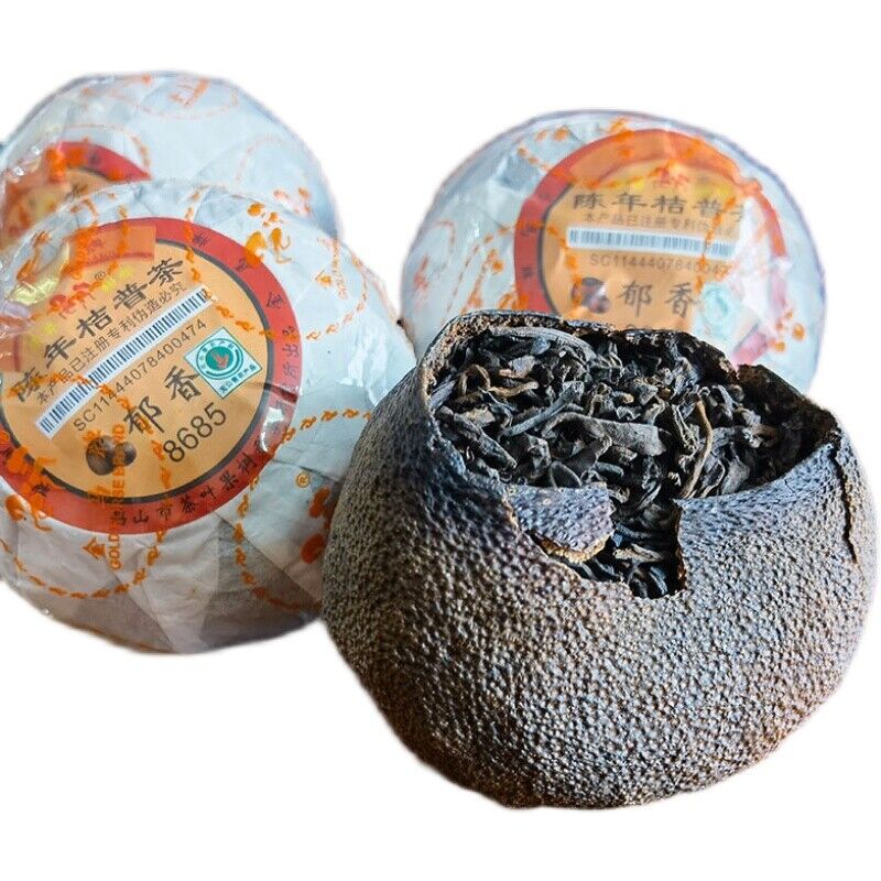 HelloYoung Yuxiang 8685 * Gold Horse Puer Stuffed Tagerine Tea Ripe Pu'er Orange Mandarin