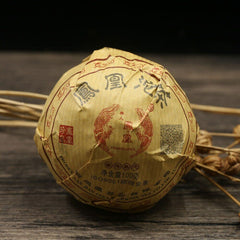 HelloYoung Liren Phoenix Tuocha Shu Puer Tea Health Ripe Pu Erh Tea 100g