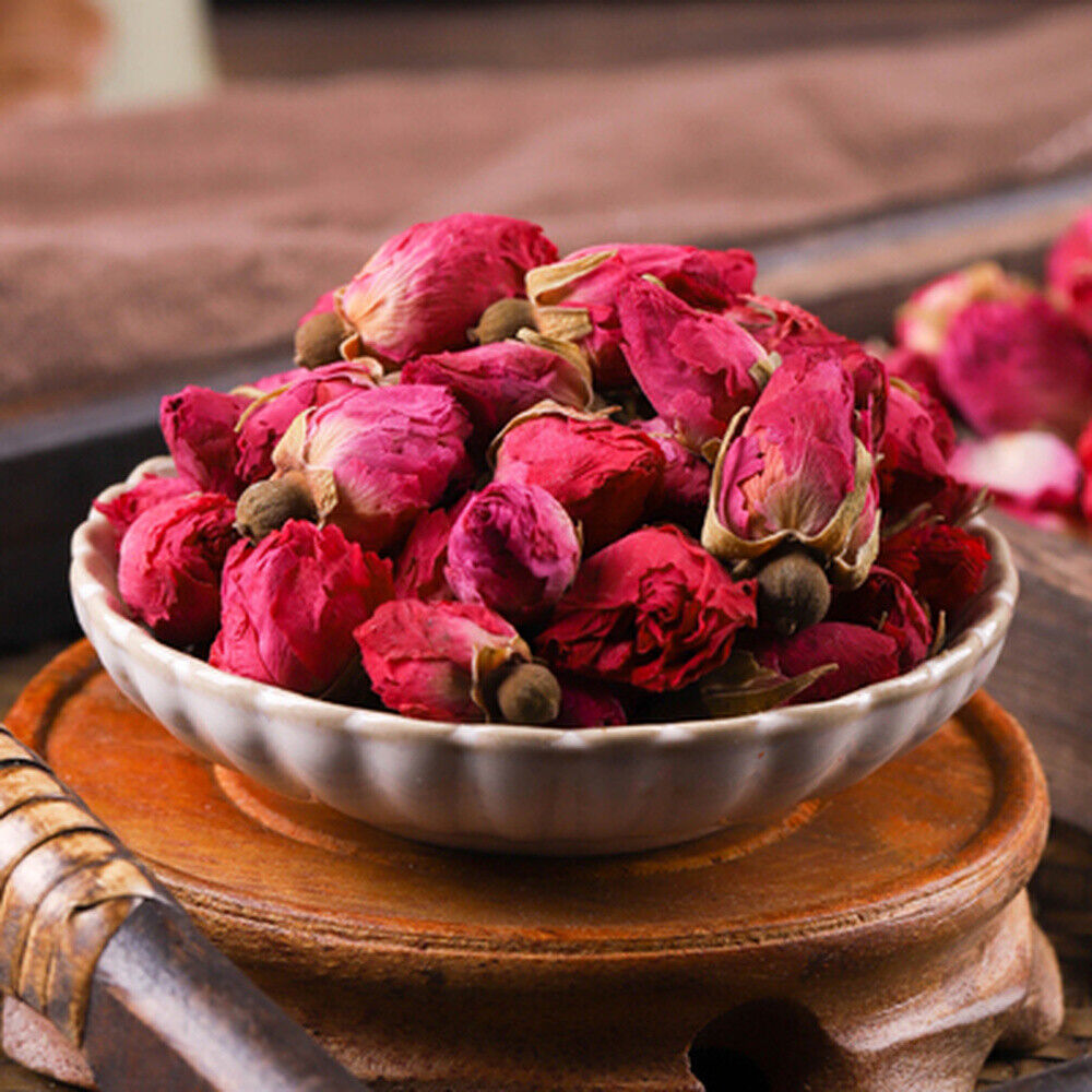 HelloYoung Chinese Flower Red Rose Bud Tea Aroma Dry flowers Floral Herbal Blooming Tea