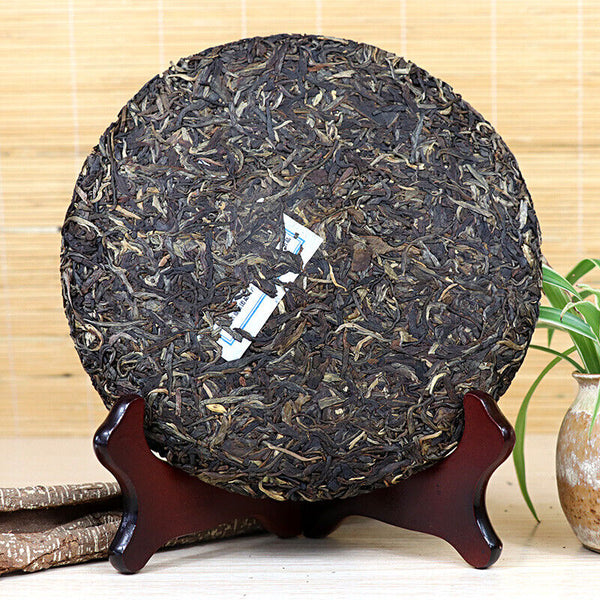 HelloYoung Milestone Green Cake * BAJIAOTING Pu'er Tea Bulang Mountain Puer Raw Tea 357g