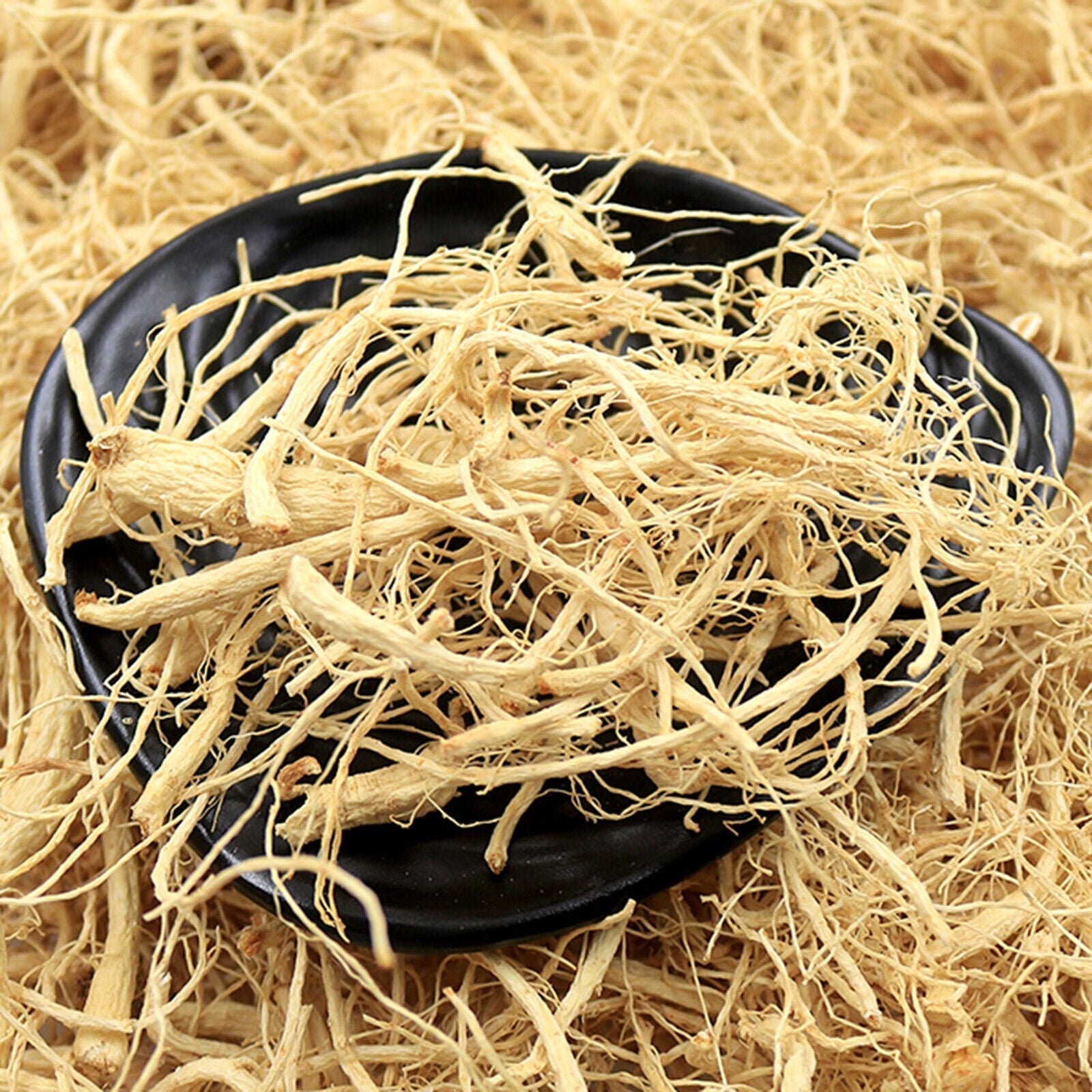 HelloYoung Healthy Herbal Tea Ginseng Root Naturally Dried Ginseng 人参须 白参须 散装生晒参须 人参须 250g Secondary image