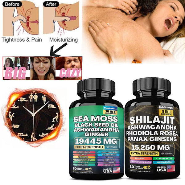 Dynamic Vitality Bundle - Sea Moss Multivitamin & Shilajit Power Combo Set