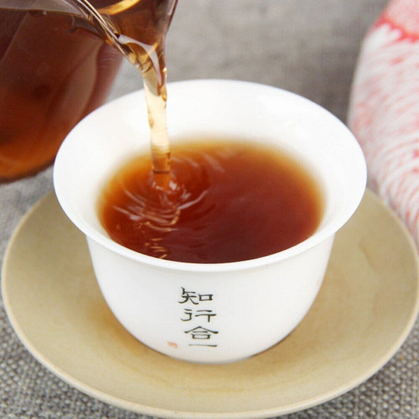 HelloYoung Chuan Shi Jia Ming Ripe Puer Tea Old Tree Pure Material Shu Puerh Tea 357g