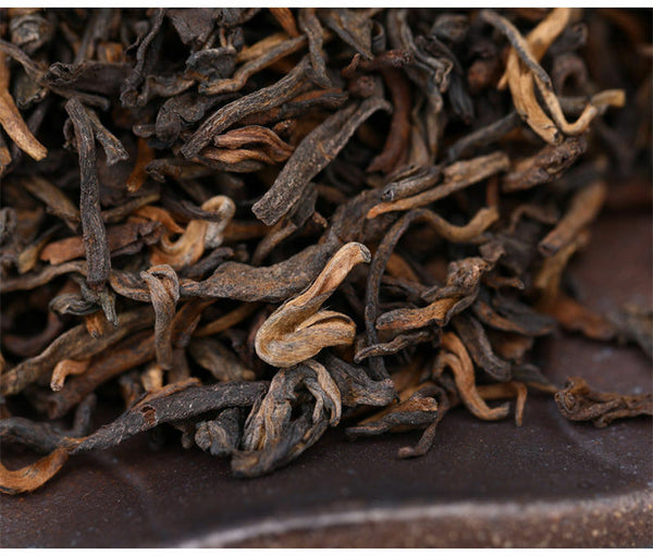 HelloYoung Anning Haiwan Tea Arbor Old Pu'er Special Grade Loose Ripe Puer Tea 100g