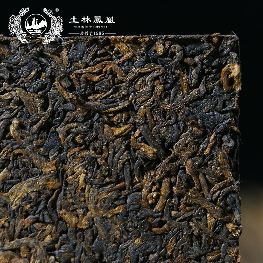 HelloYoung TuLin Fenghuang Yunnan Fenghuang Brand Shu Puer Tea Brick Ripe Puerh 100g