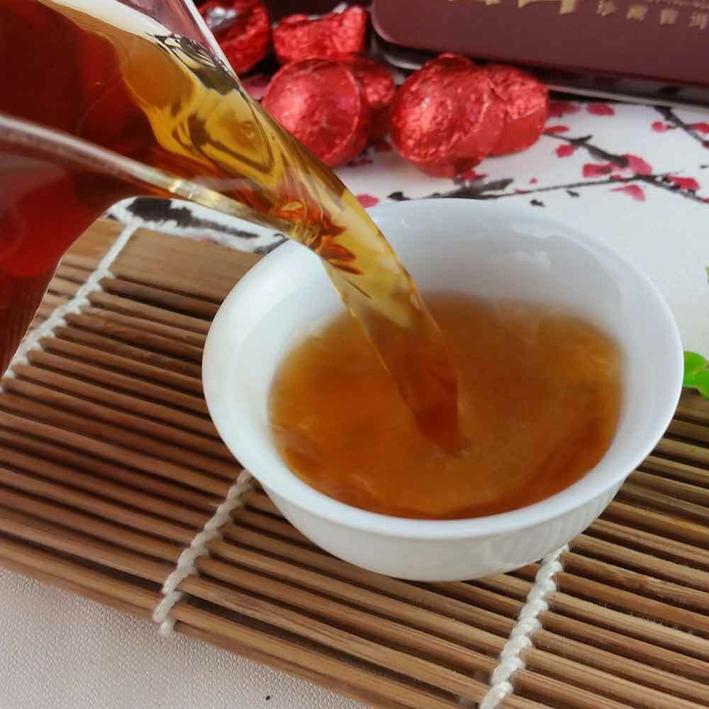 HelloYoung /yr Rose Mini Ripe Puer Tuocha, Yunnan Shu Pu er Puerh Gift Packing 75g