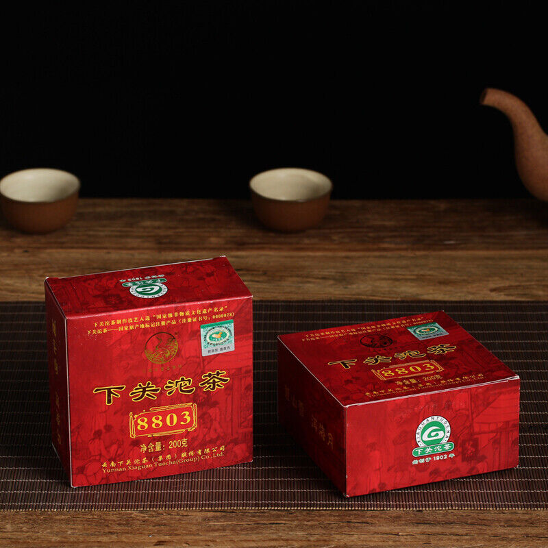 HelloYoung Xiaguan Tuocha 8803 YIWU Mt.Old Tree Green Puer Tea Raw Pu'er 200g Box