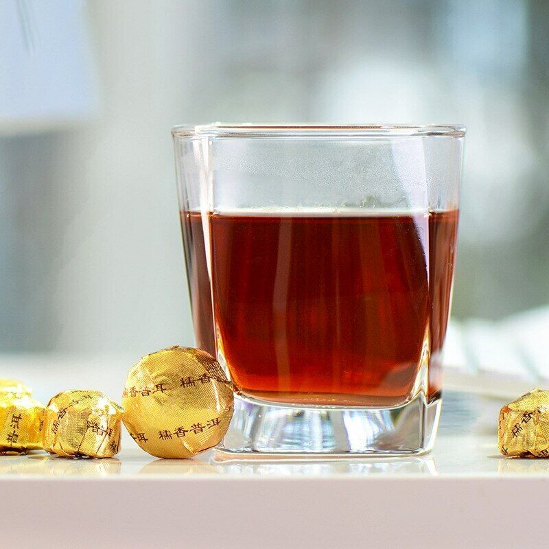 HelloYoung Yunnan Pu-erh Ripe Glutinous Rice Fragrant Xiao Tuo Tea MINI TUO CHA Tuocha Puer Secondary image