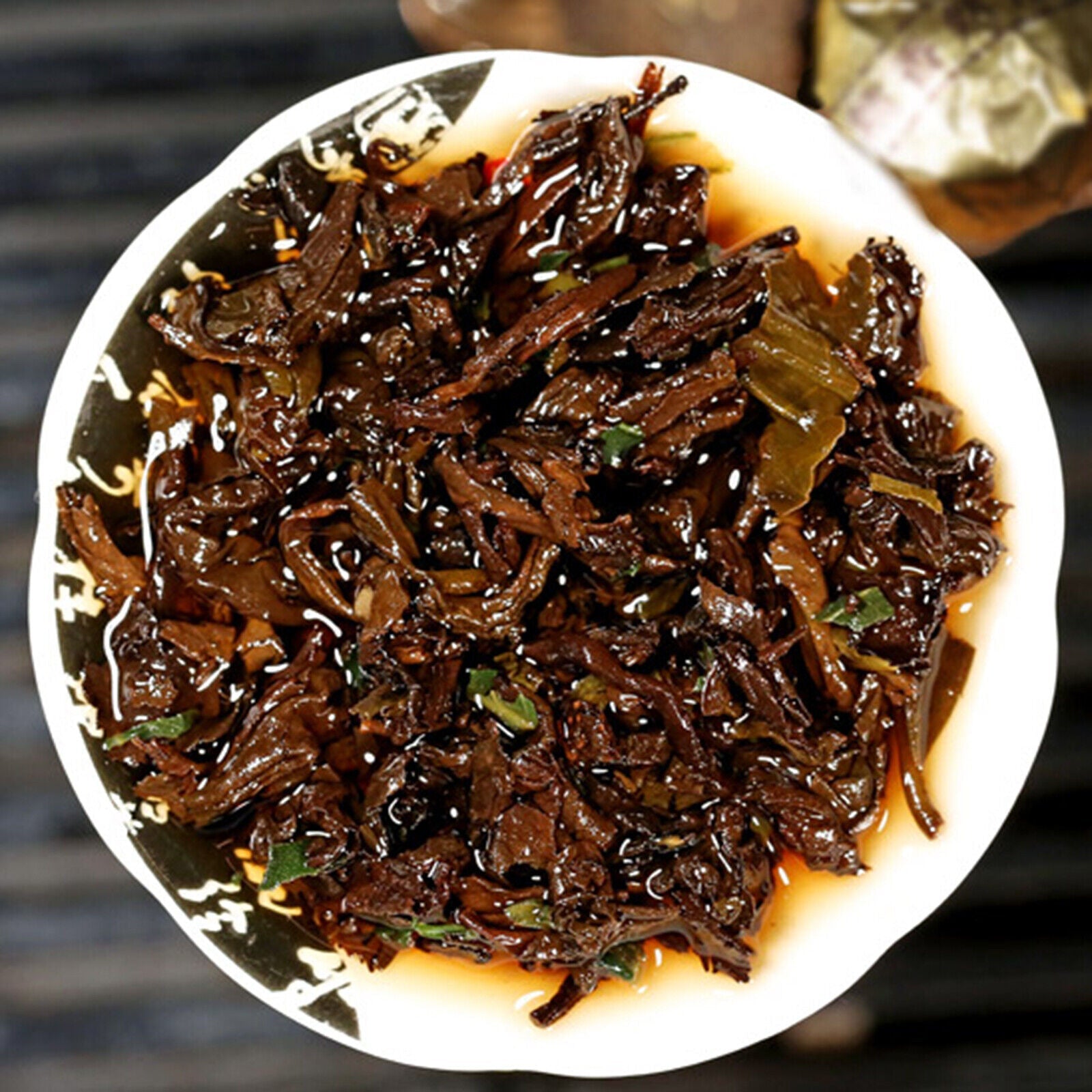 HelloYoung Glutinous Rice Fragrance Small Puerh Tea Pressed Black Tea Pu'er Ripe Tea 500g