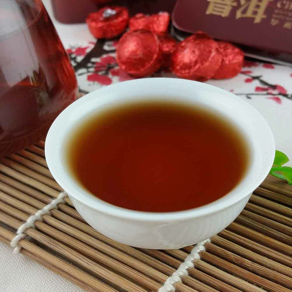 HelloYoung /yr Rose Mini Ripe Puer Tuocha, Yunnan Shu Pu er Puerh Gift Packing 75g