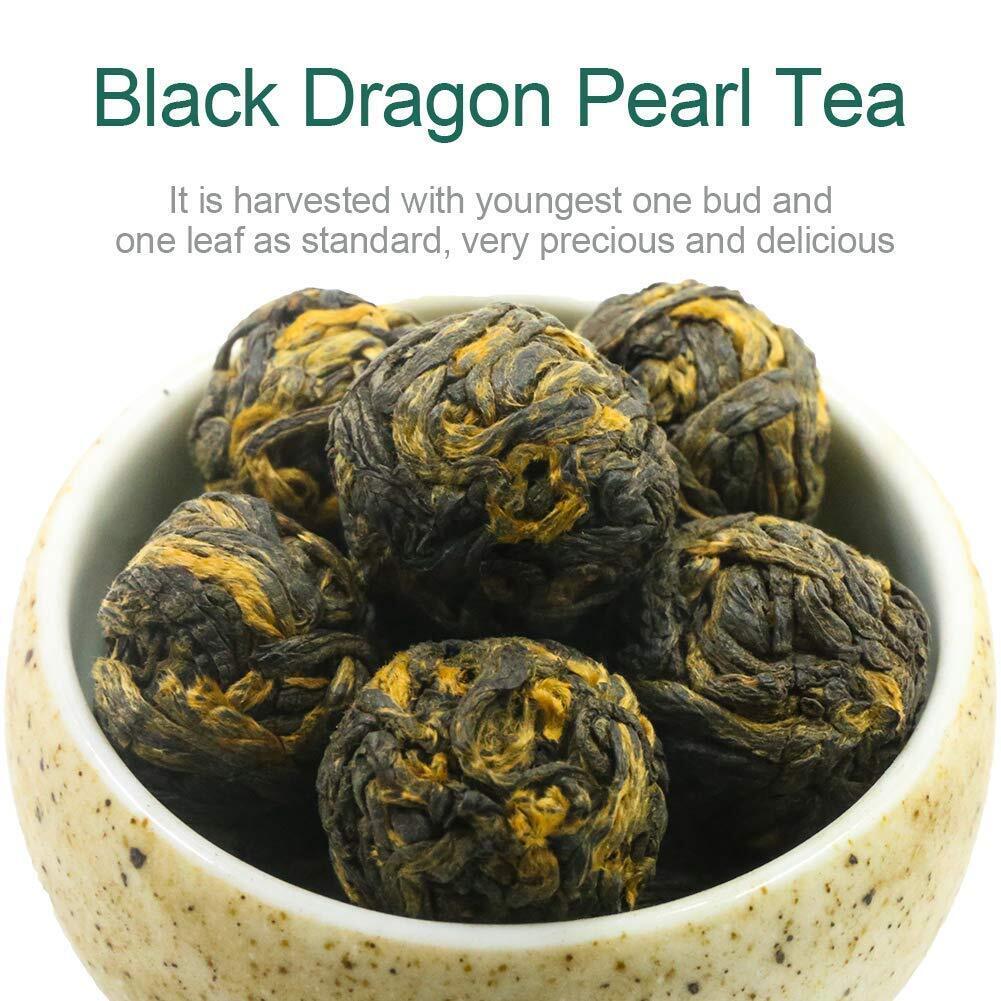 HelloYoung TeaFullChea Black Dragon Pearl Tea - Special Yunnan Black Tea 113g Secondary image