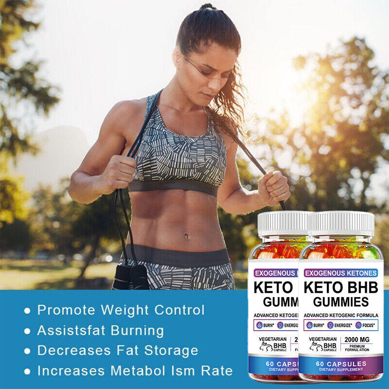 Advanced 60 Keto BHB Gummies For Weight Loss Fat Burner Improve Immunity New