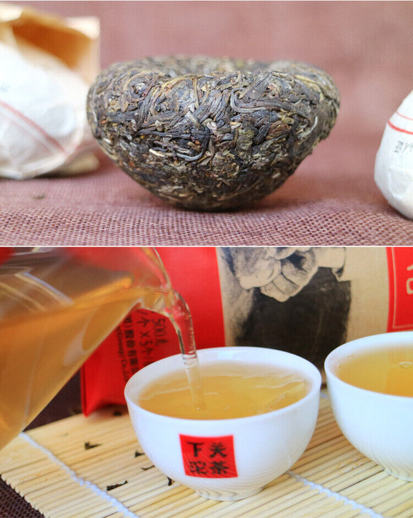 HelloYoung Jia Ji Tuo Cha * Yunnan Xiaguan Raw Pu'er Tea Jiaji Tuocha Puer Tea 500g