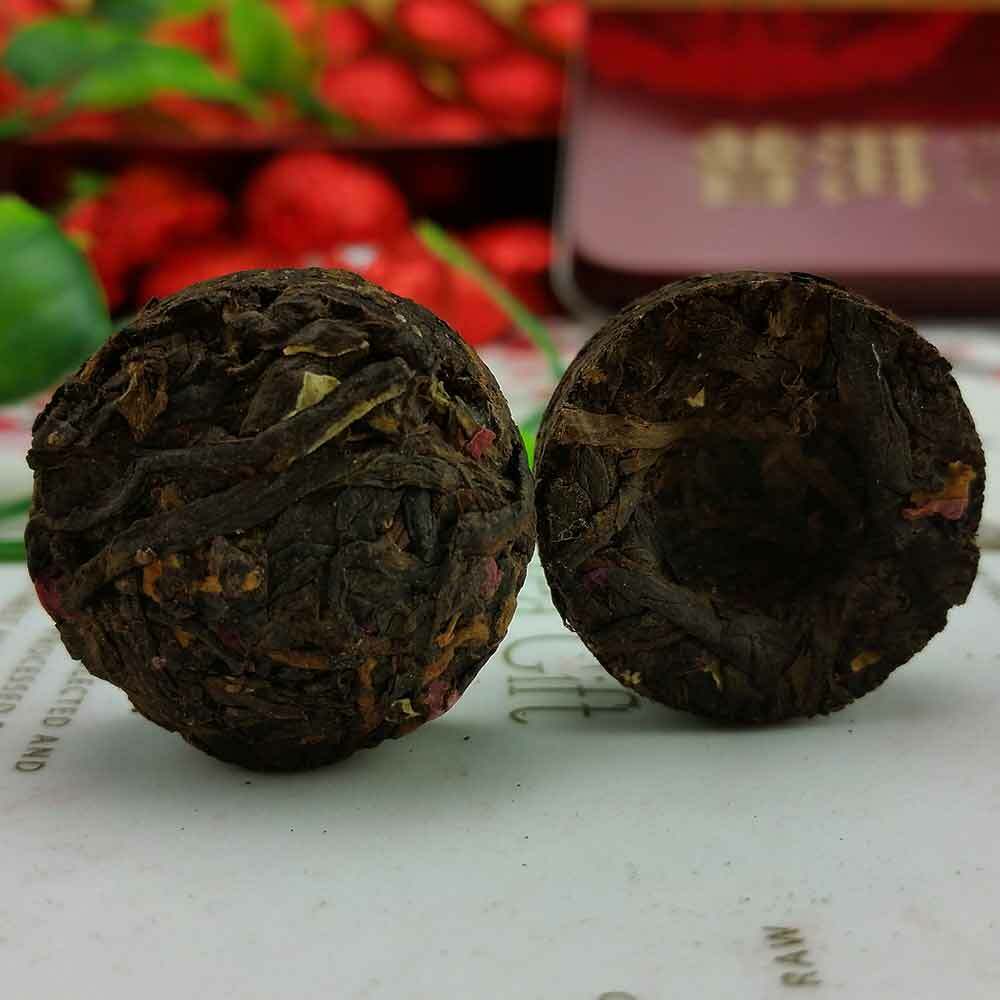 HelloYoung Pu Er Puerh Gift Packing Health Care 75g Rose Mini Ripe Puer Tuocha, Yunnan Shu