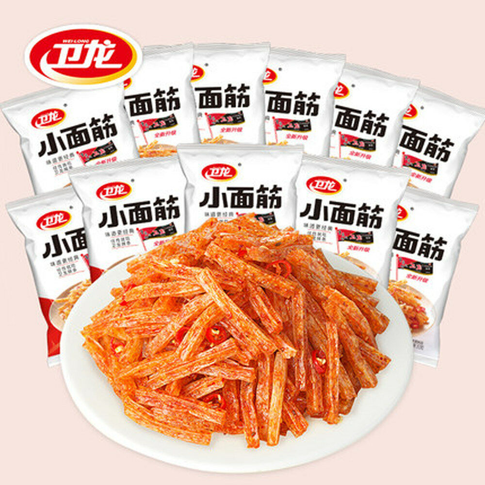 HelloYoung 312g Genuine Gluten Gluten Free 12bags*26g Weilong Specialty Spicy Snack Food Secondary image