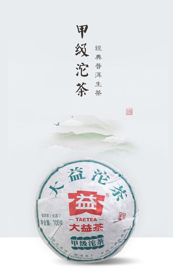 HelloYoung Classic Raw Pu'er Tea Jia Ji TuoCha Menghai TAETEA Dayi Tea Raw Pu-erh 500g