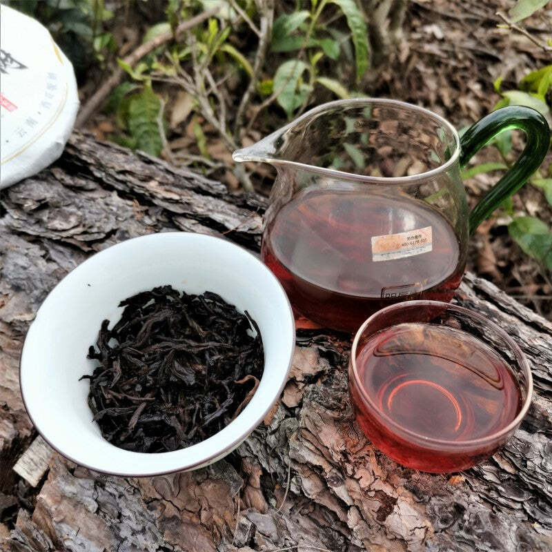 357g Pu-erh Cooked Tea Bulang Mountain Organic Big Tree Puerh Tea Ripe Pu'er Tea