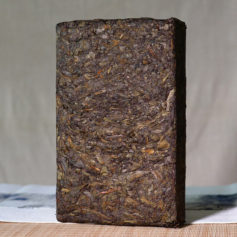 TemuTea 1000g Anhua Fu Zhuan Golden Flower Teas Hunan Dark Tea Brick
