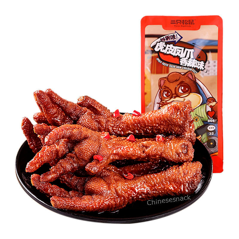 Three Squirrels Chinese Chicken Feet Snacks Spicy Snack Food Main image