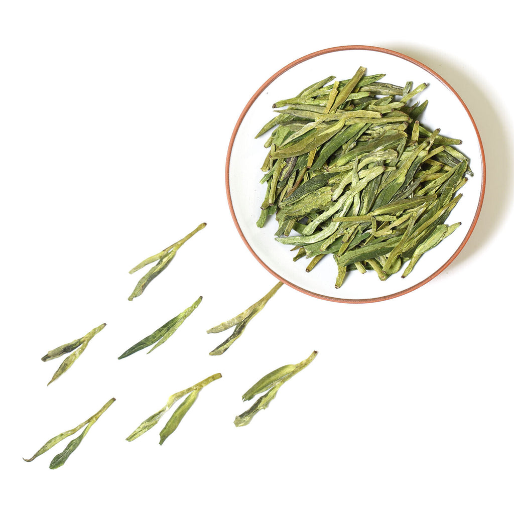 HelloYoung HELLOYOUNG 100g Premium Spring Anji Bai Cha Long Jing White Dragon Well GREENTEA