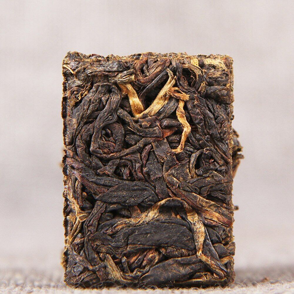 HelloYoung TeaBlack Tea Mini Fengqing Yunnan Dianhong Gold Cube Small Compressed tea 100g