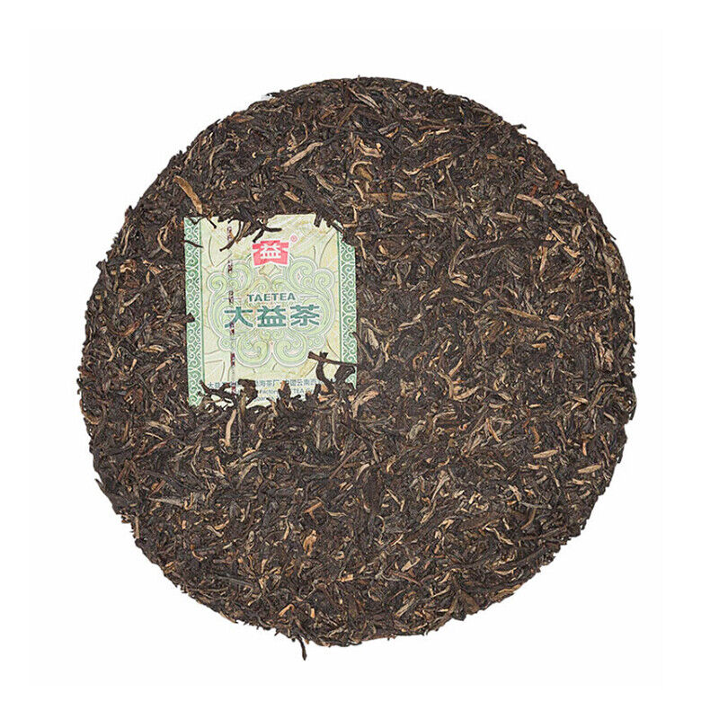 HelloYoung Cha Puer Menghai Dayi 7542 Pu'er Tea Cake Chinese Yunnan Classical Pu-erh 357g Main image