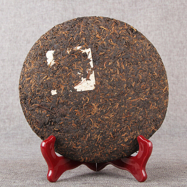 Organic Menghai Chen Xiang Ripe Puer Tea Long Yuan Hao Mellow Old Puer Tea 380g