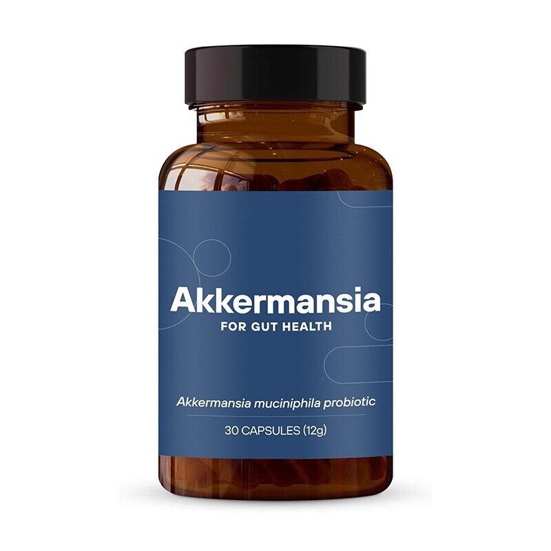 New Formula Akkermansia Muciniphila Probiotic 30 Caps  Gut Health Support,