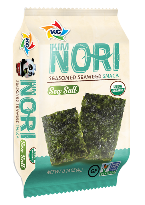 Bio-Snacks aus geröstetem Seetang - 2g*24er Pack Kim Nori Meersalz Main image