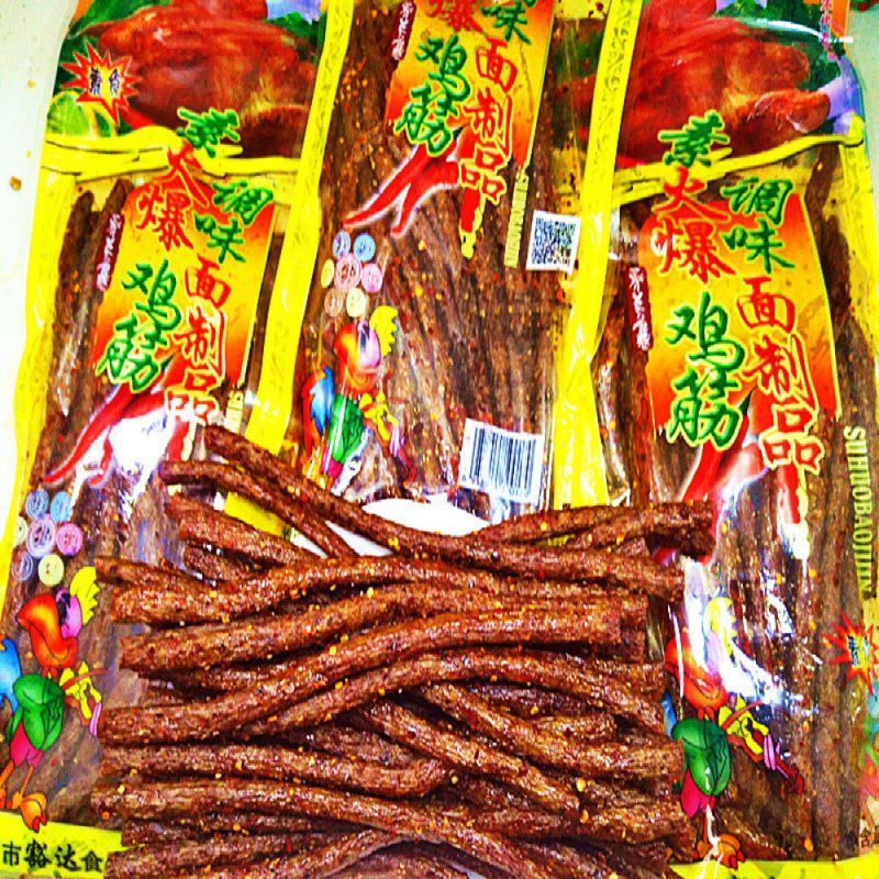 172g/bag Hot Chicken Tendon Spicy Strips Chinese Spicy Strips Snack 素火爆鸡筋辣条