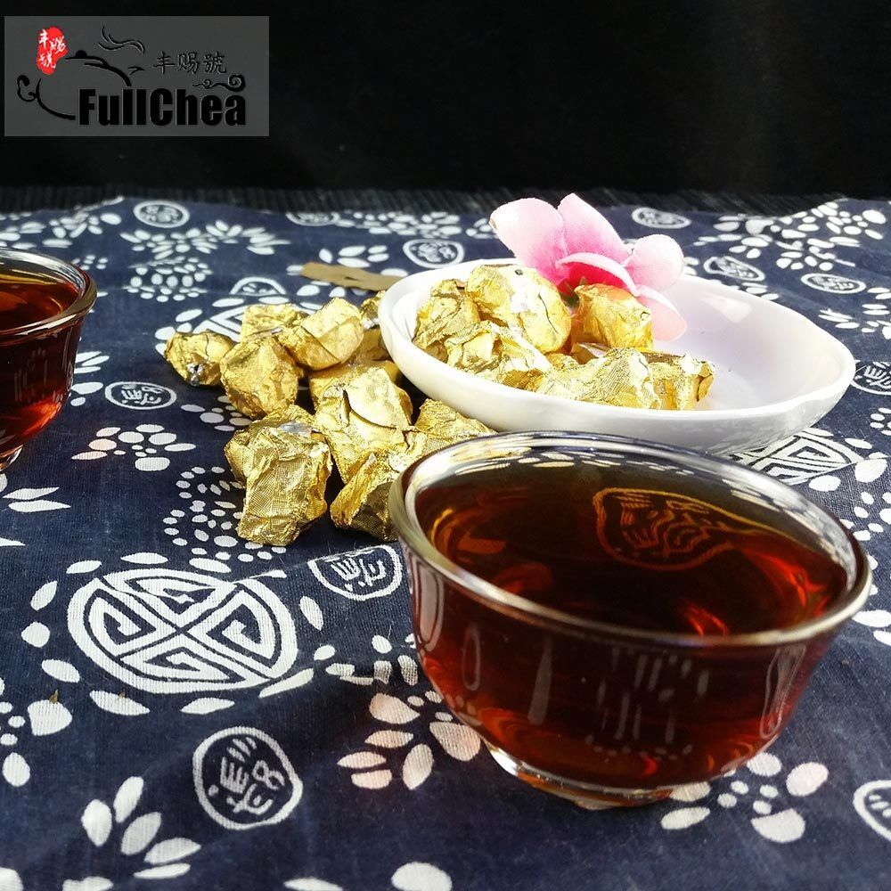 HelloYoung yr Ripe Puer Chagao Gold Tin Foil Packing Shu Puerh Resin Tea Cream