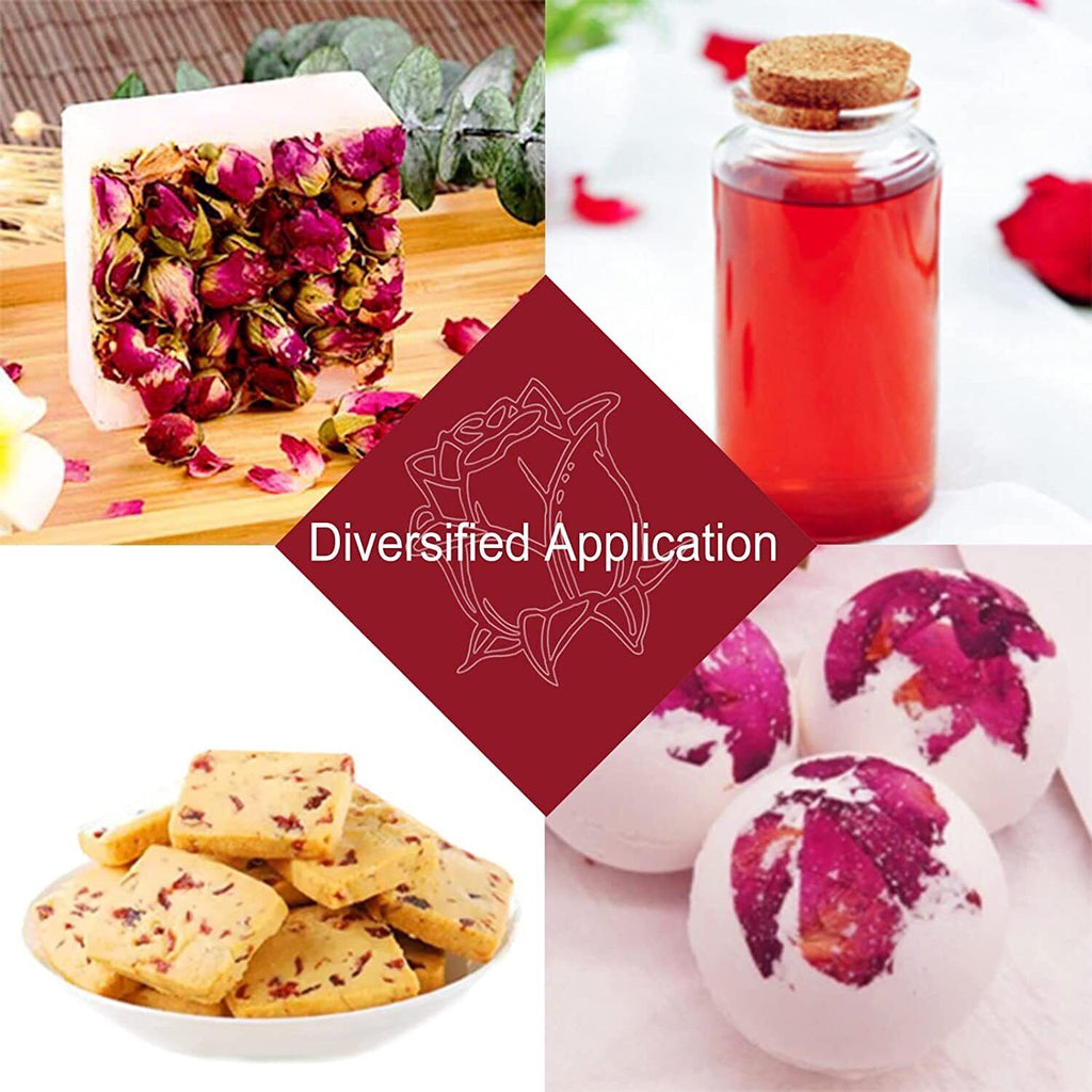 HelloYoung TEARELAE Dried Rose Buds - 100% Natural Dried Roses Edible Flowers 3oz/85g