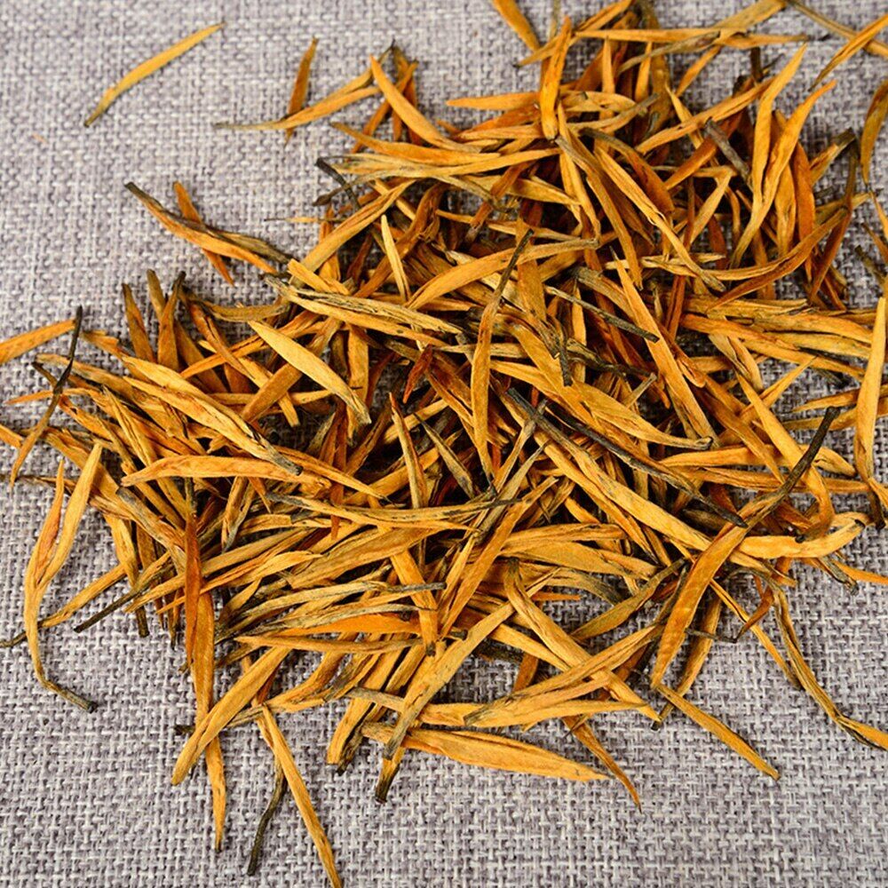 HelloYoung Yunnan Fengqing Big Golden Needle Tea Big Single Bud Black Chinese Tea 100g Secondary image