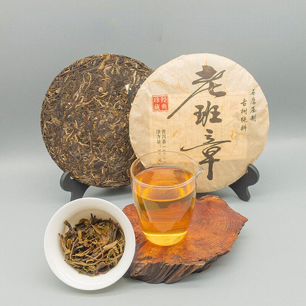 357g Laobanzhang Puerh Raw Tea Yunnan Qizi Pu-erh Sheng Tea Cake Pu'er Green Tea