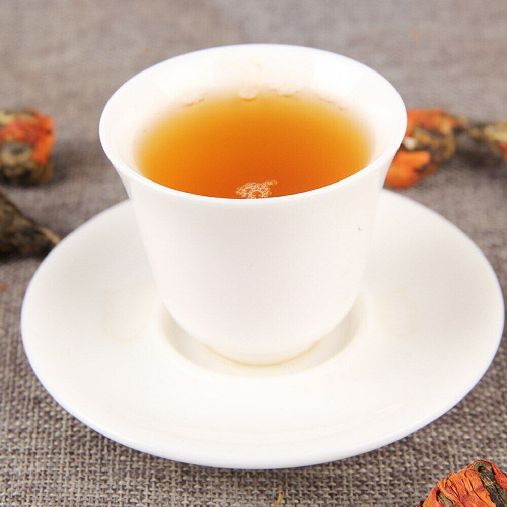 HelloYoung TeaYunnan Black Tea Fengqing Handmade Lily Pagoda Dianhong Chinese Tea 100g