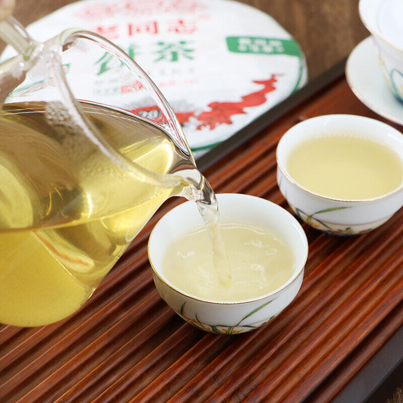 HelloYoung Yunnan Puer Tea 357g Lao Tong Zhi Haiwan Old Comrade 9948 Raw Pu Er Tea 191