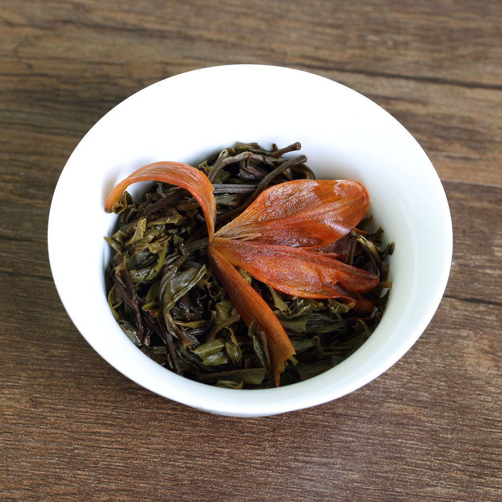 HelloYoung GOARTEA yr Lily Flowers Yunnan Bulang puer Pu'er Puerh Tea Raw Ball Tuo Cha
