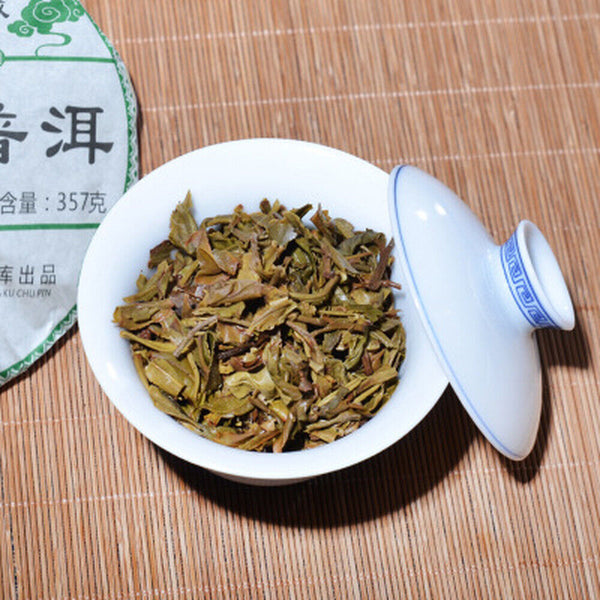 357g Ancestor Organic Jingmai Old Pu-erh Tea Pu'er Raw Tea Cake Puerh Green Tea