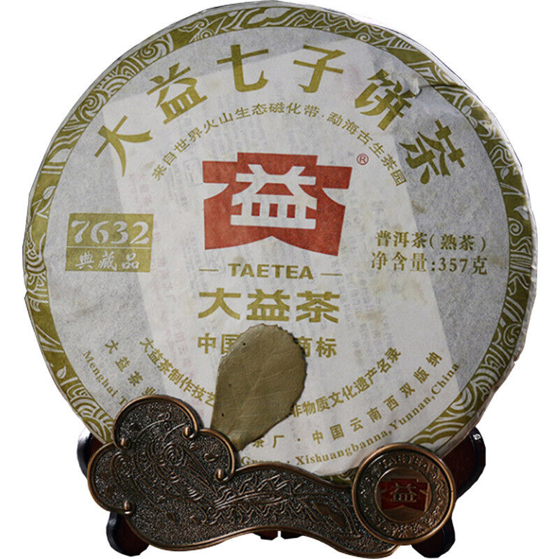 7632 Collection * 2012 Yunnan Menghai Dayi Puer Ripe Pu-erh Tea 357g 201 Main image