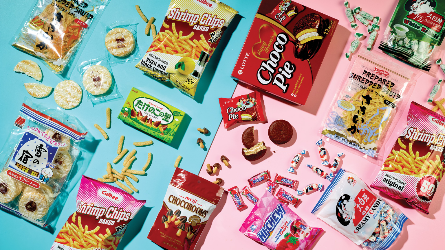 36 Stück Süße & Herzhafte Asiatische Snackbox – Gemischte Leckereien