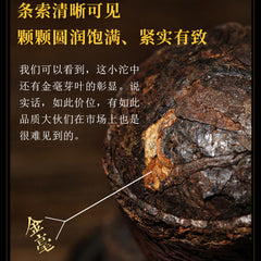 HelloYoung Natural Healthy Old Tea Ripe Pu'er Tea 250g 新益号 原味普洱 普洱茶 熟茶叶 勐海陈年老茶 天然健康小沱茶 香醇