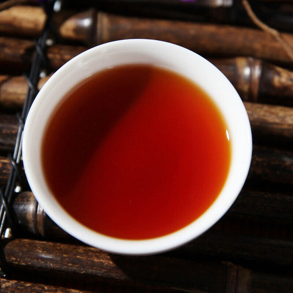 HelloYoung ZHONGCHA COFCO Classic Puer 7581 Ripe Puerh Brick Shu Cooked Pu'er Brick 250g