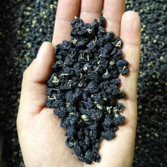 HelloYoung Chinese Herbal Tea Wolfberry Dried Lycii Wild Black Goji Berry Green Food Herbs